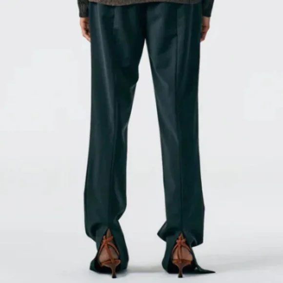 Tibi Tropical Wool Elfie Trouser with Slits - Petite - 4 - Picture 15 of 16